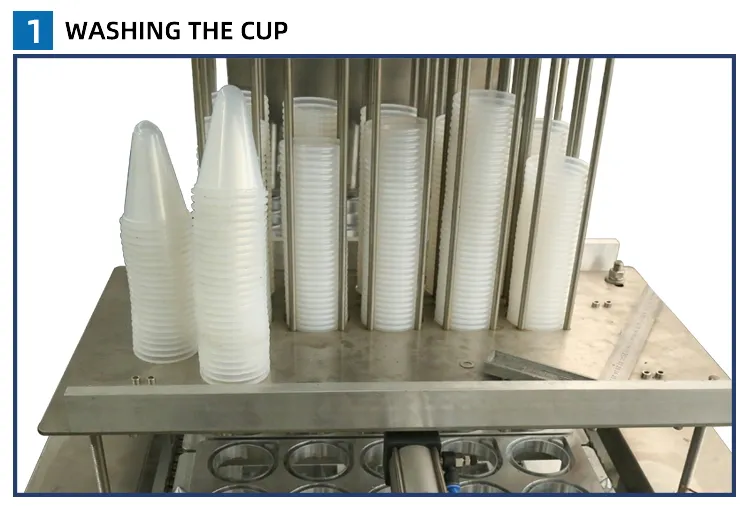 Automatic New Design Sealer Plastic Yoghurt Jelly Cup Filling Sealing Machine Factory