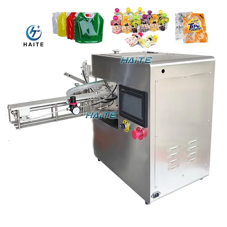 Automatic Spout Pouch Doypack Package Machine Juice Milk Jelly Filling Sealing Machine for Standing up Pouch