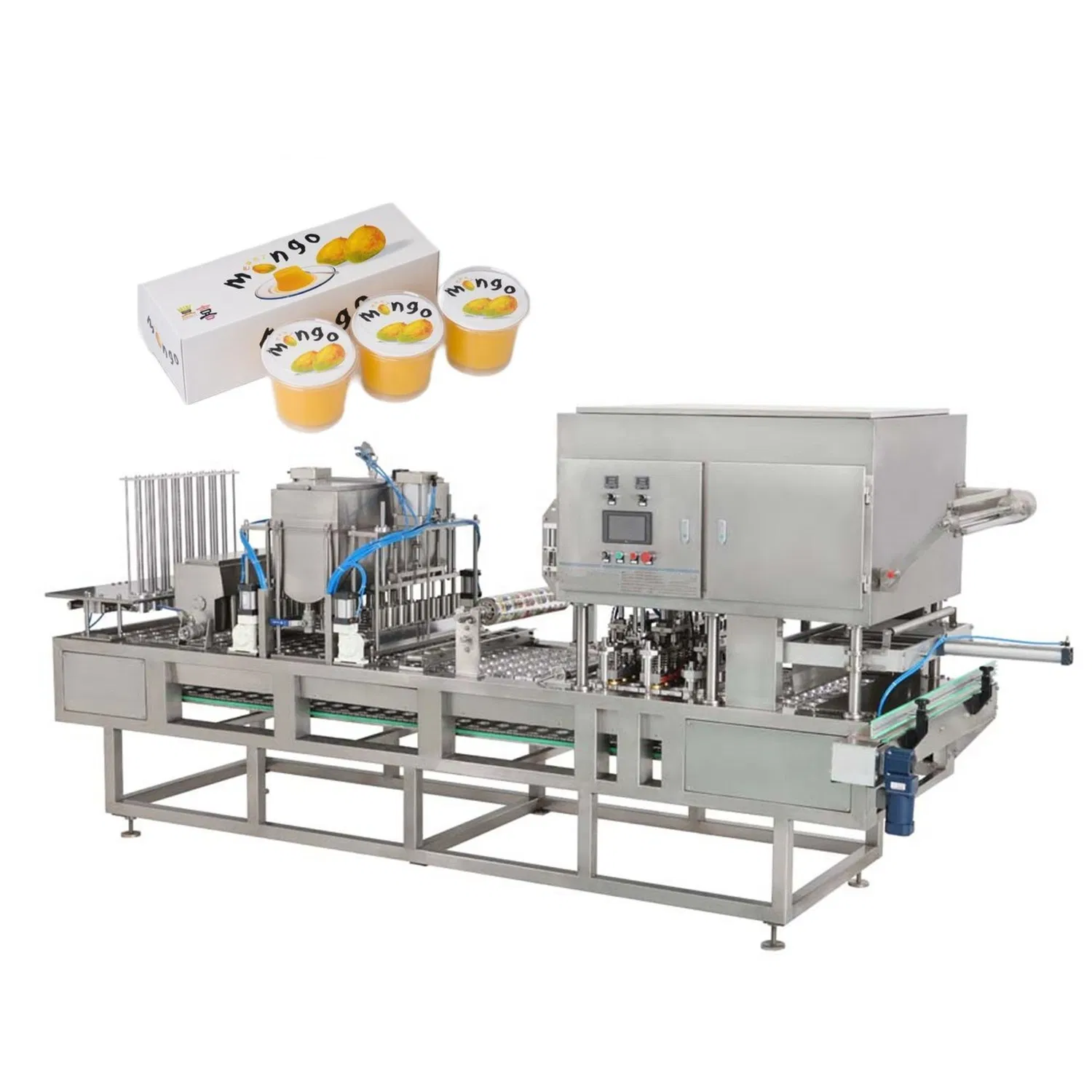 High Performance Ice Cream Sauce Water Jelly Cube Cup Making Filling and Sealing Machine