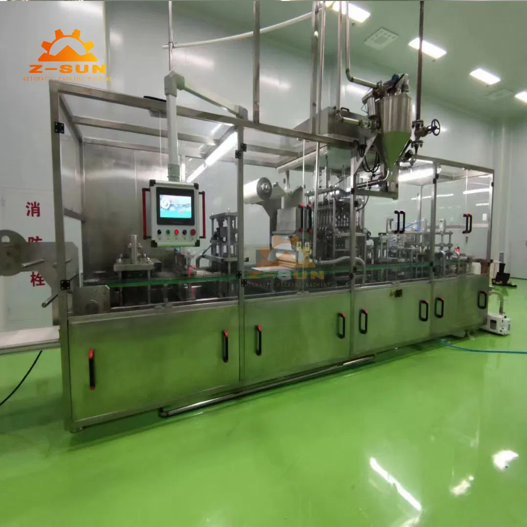 Leadworld Automatic Fruit Jam Chocolate Sauce Jelly Yogurt Ice Cream Juice Sugar Honey Cup Filling Machine and Sealing Machine