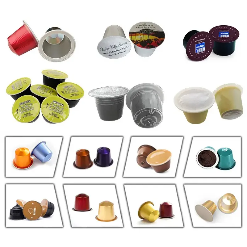 Rotary Type Milk Coffee Tea Powder Capsule Cup Filling Sealing Machine Sauce Dressing Yogurt Honey Jelly K Cup Filler Sealer