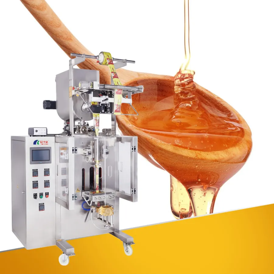 Sachet Liquid Packaging Machine Honey Stick Ice Lolly Jelly Filling and Packing Machinery Back Side Sealing Paste Packaging Machine
